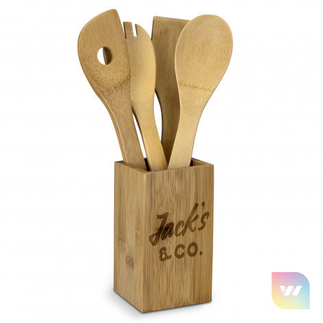 121522 - Bamboo Kitchen Utensils