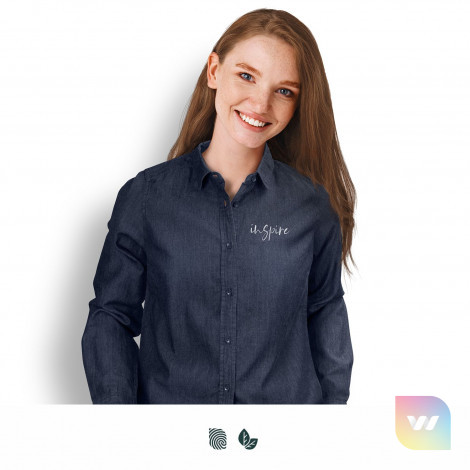 123610 - TRENDSWEAR Chester Women's Denim Shirt