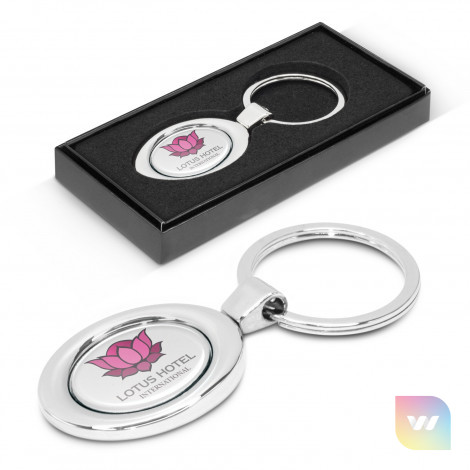 105659 - Oval Metal Key Ring
