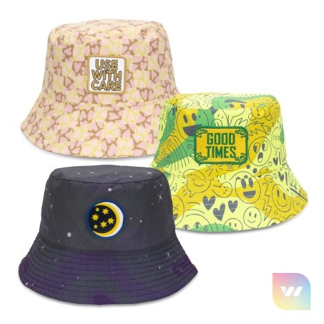 129722 - Sonny Custom Bucket Hat with Embroidery Patch