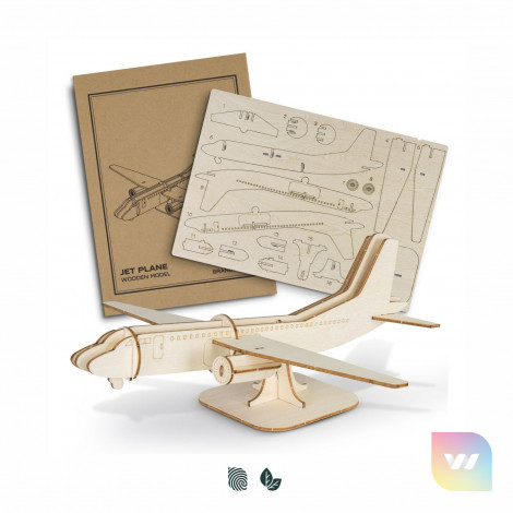 124039 - BRANDCRAFT Jet Plane Wooden Model