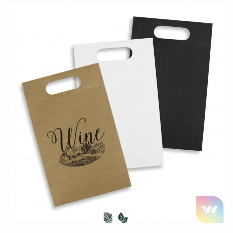 129197 - Die Cut Paper Wine Bag