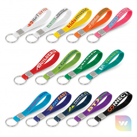118671 - Silicone Key Ring - Debossed