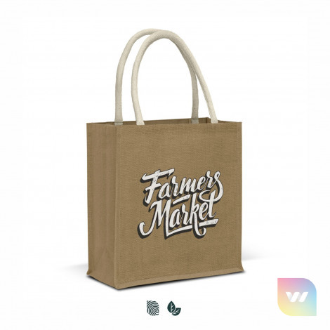 123582 - Lanza Starch Jute Tote Bag
