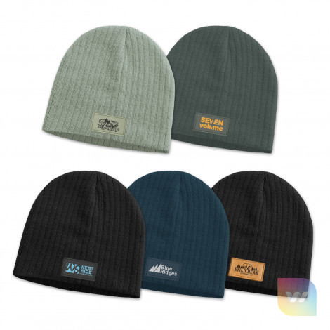 115656 - Nebraska Cable Knit Beanie with Patch