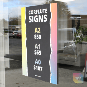 Corflute signs