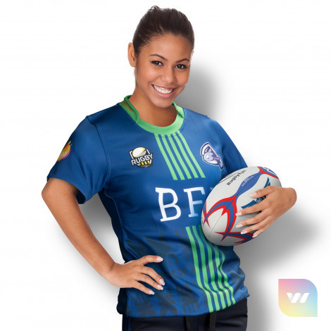 123353 - Custom Womens Rugby T-Shirt