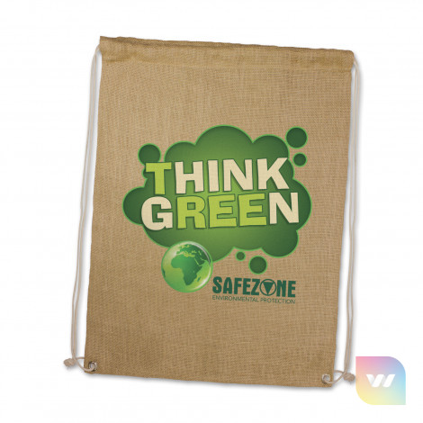 109073 - Jute Drawstring Backpack
