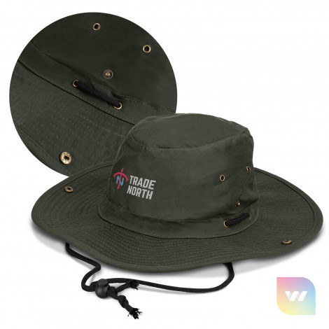 119578 - Oilskin Wide Brim Hat