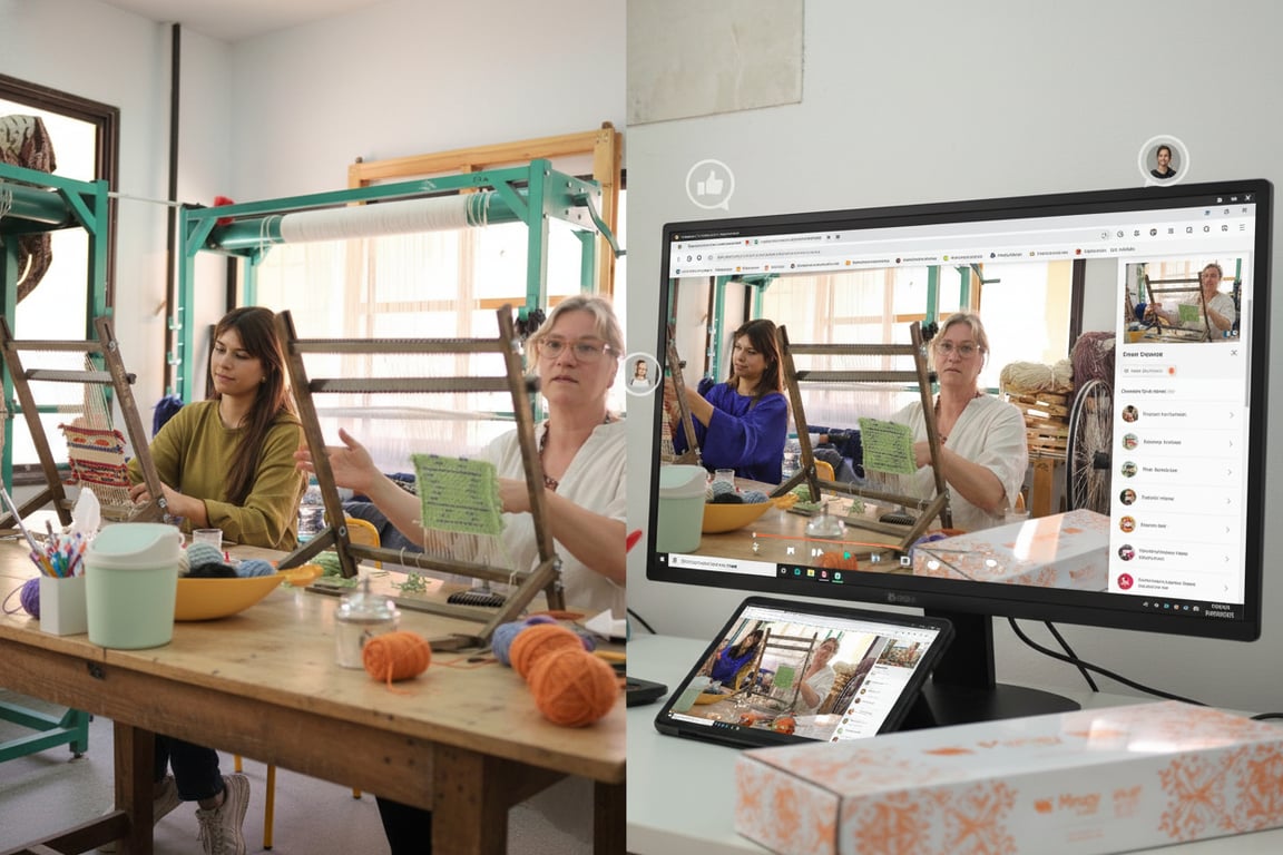 The MyRugy Academy: blending traditional weaving apprenticeship with digital learning.