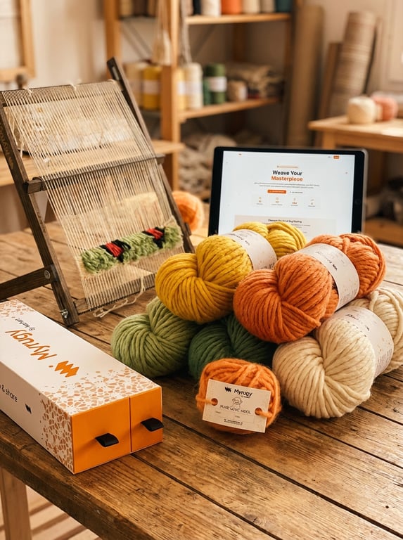 MyRugy Wool Bundle: High-quality yarn for rug making and weaving.