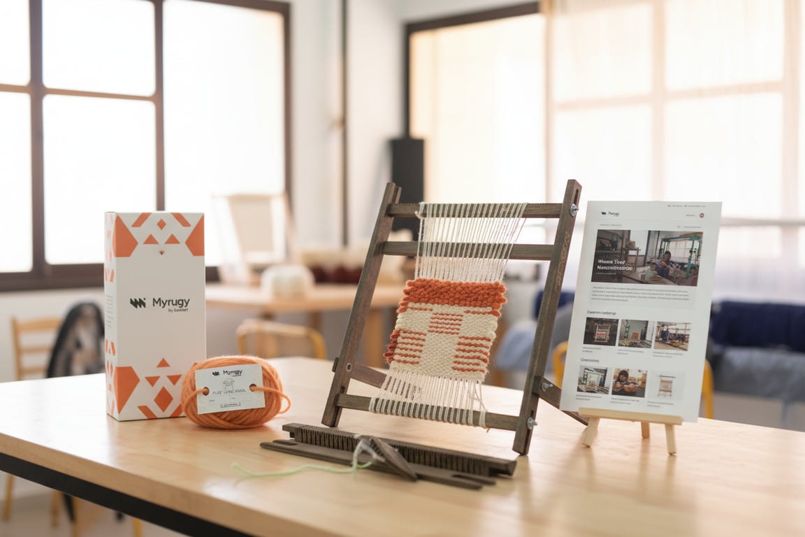 Close-up of MyRugy studio-grade wool fibers highlighting key quality characteristics.