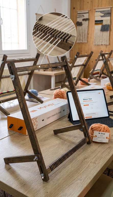 MyRugy Loom: Lock-Step tension bar and ergonomic design