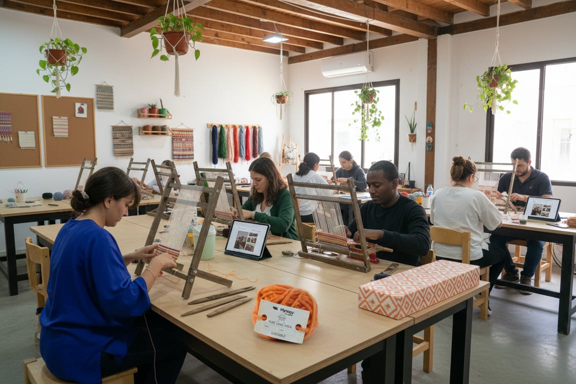 MyRugy Workshop Studio retreat, offering an immersive weaving experience.