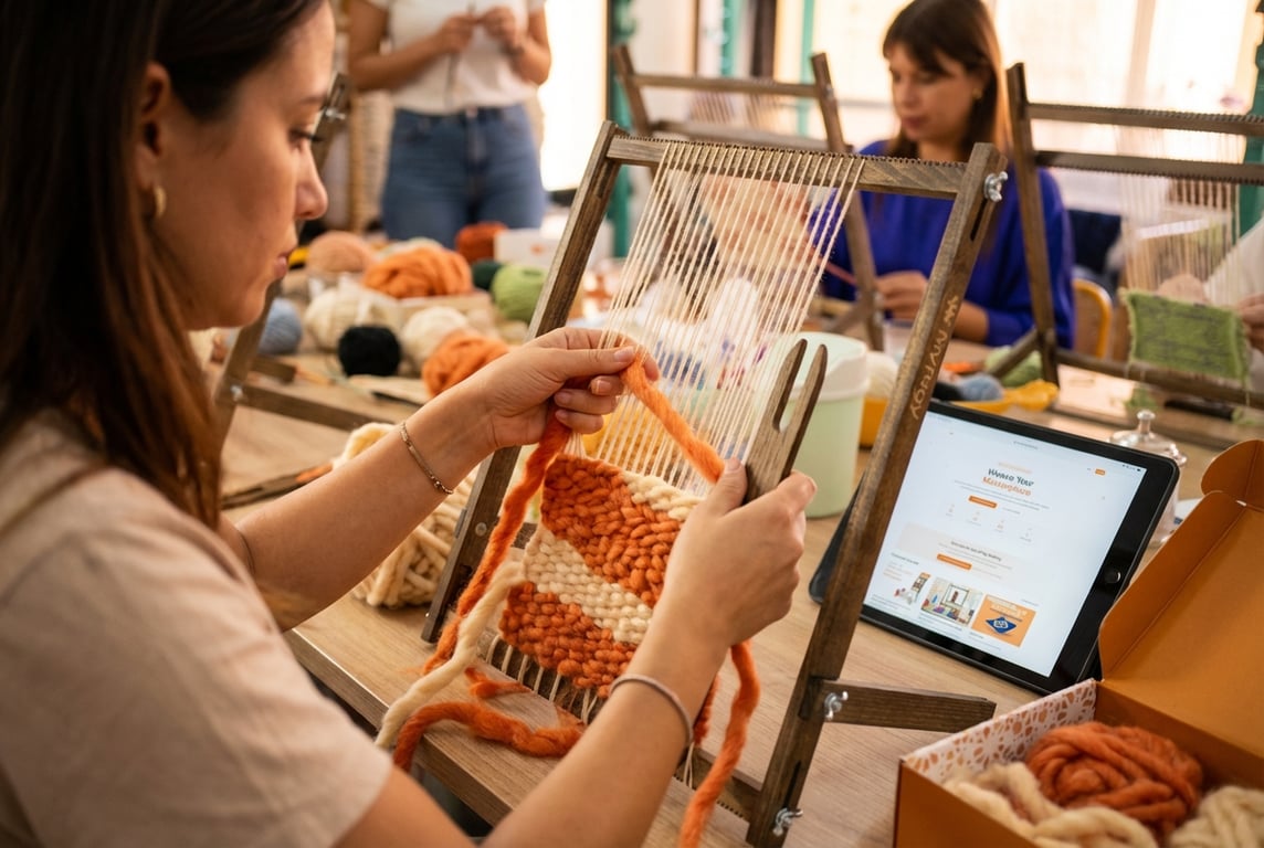 MyRugy Wool workshop, tactile experience with natural wool.