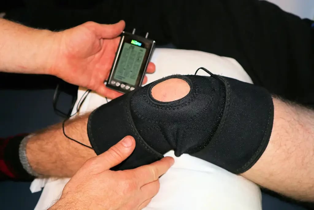 Knee Strap on Footballer