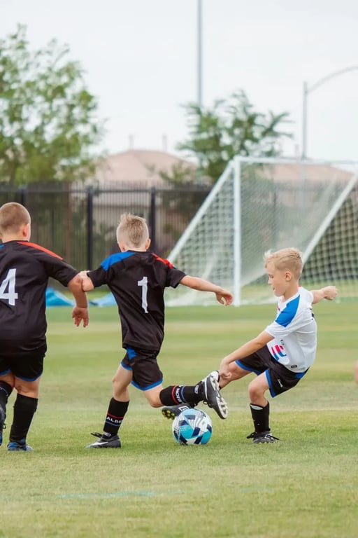 kids playing soccer