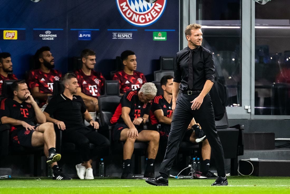 UEFA Champions League 2022-23. Inter VS Bayern Munchen 0-2. Julian NAGELSMANN, coach Bayern Munchen.