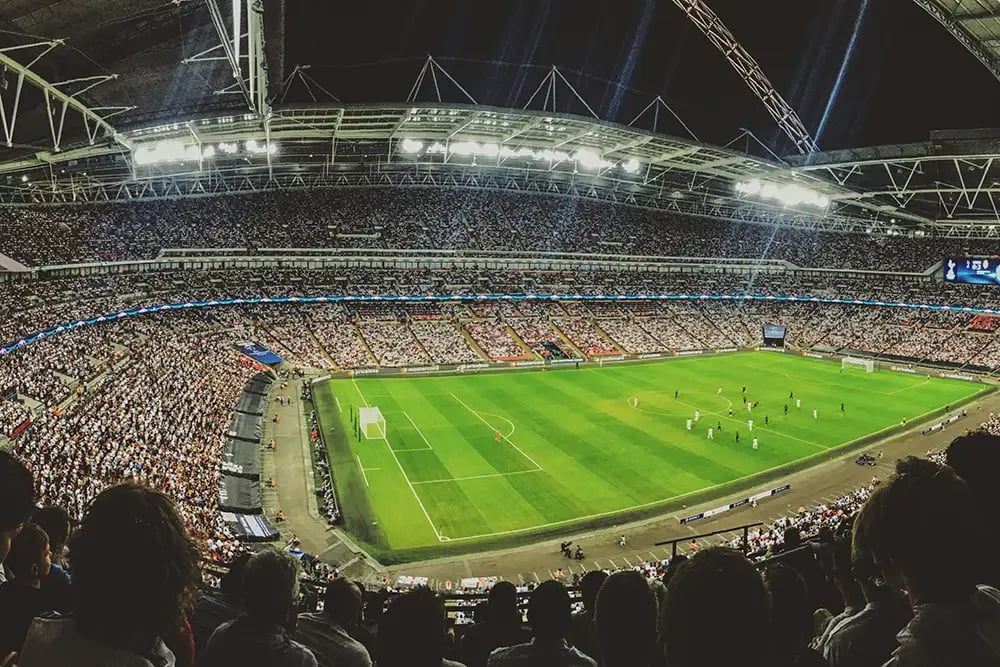 Soccer Match at Night