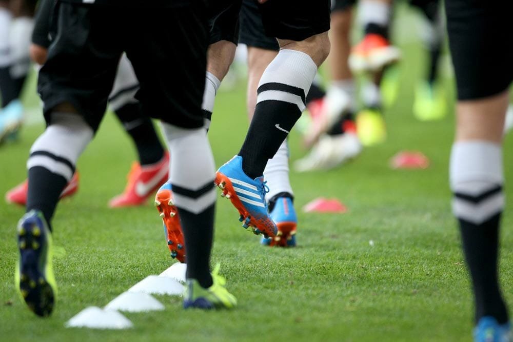 Paok players during the team training before the match against AZ Alkmaar on October 03, 2013 in Alkmaar, Netherlands.