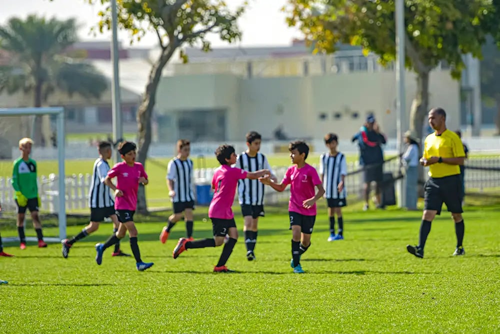 Kids soccer match