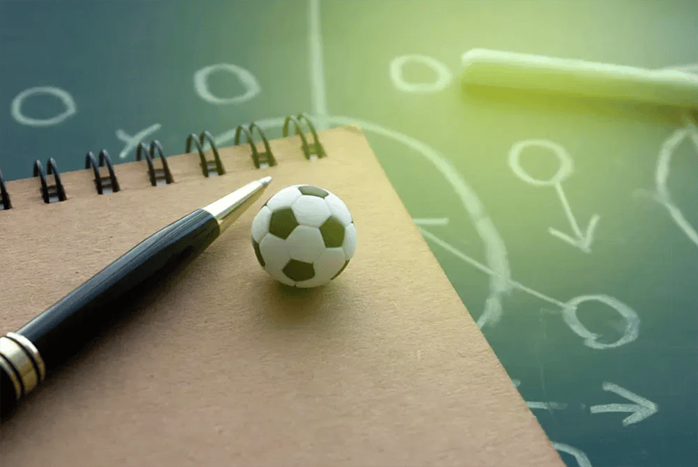 Football and Notepad