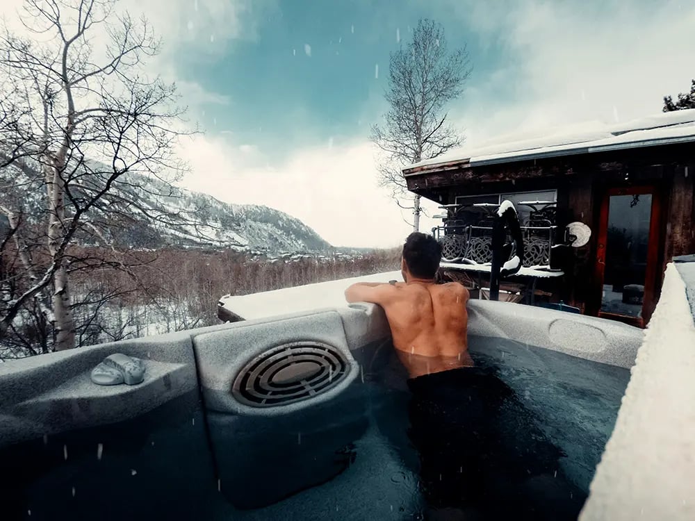Man in Hottub
