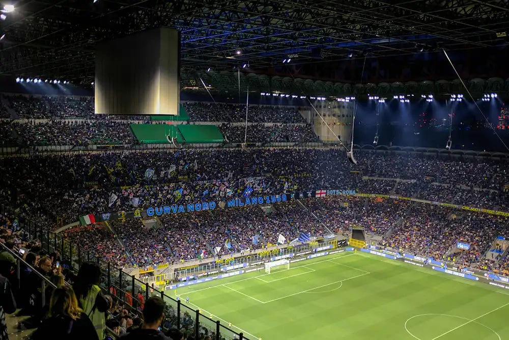 San Siro Football Match at Night