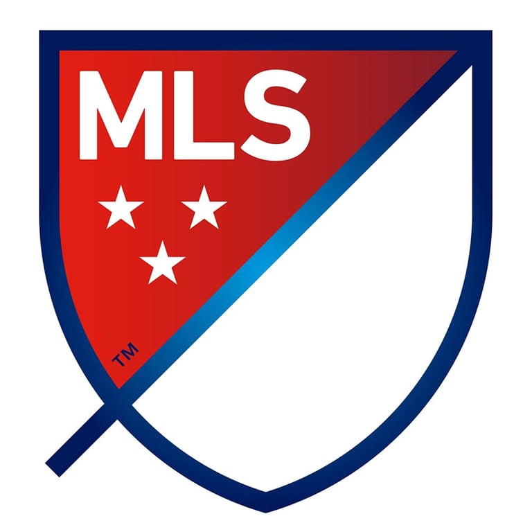 Emblem of Major League Soccer. MLS is a men's professional soccer league sanctioned by the United States Soccer Federation.