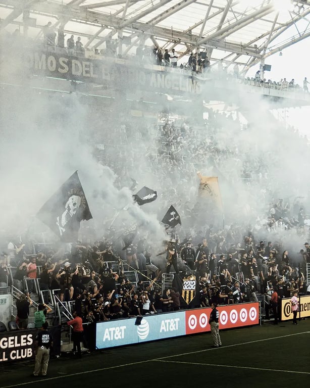 American MLS Soccer Fans celebrating
