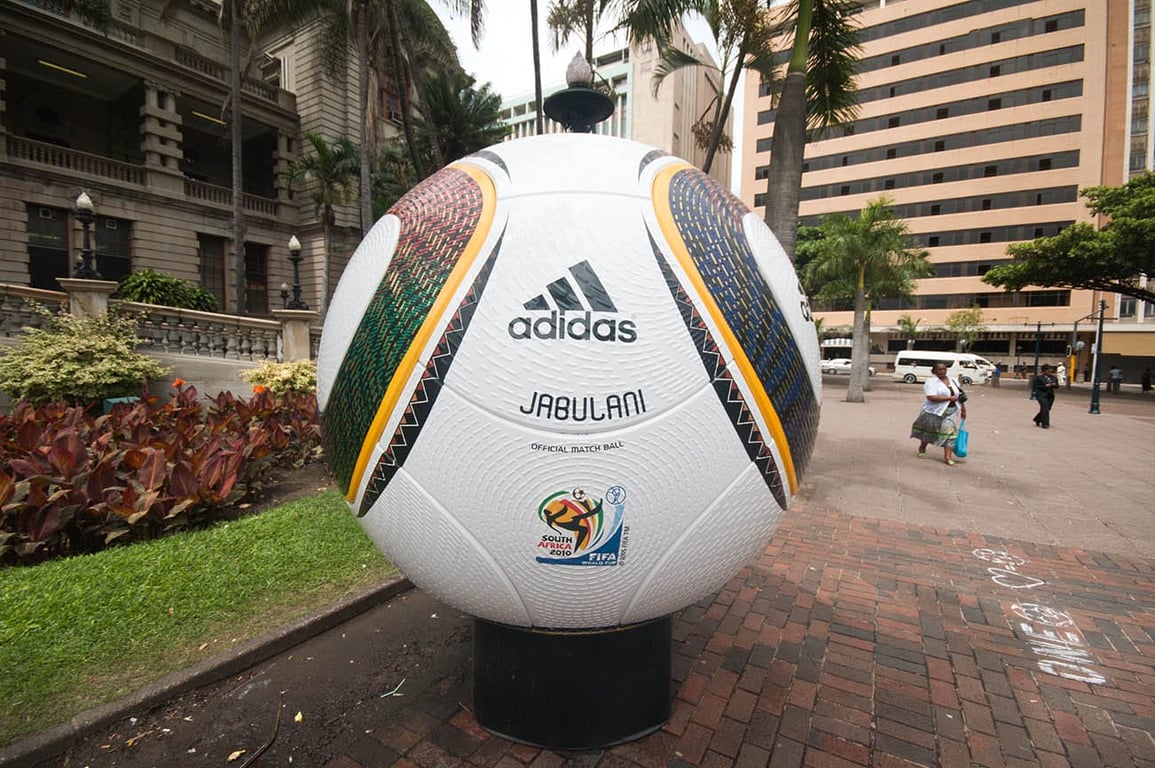 DURBAN - 05 MAY 2010: promotion of the next coming soccer world cup in the city of Durban, may 05 2010 in durban, South Africa