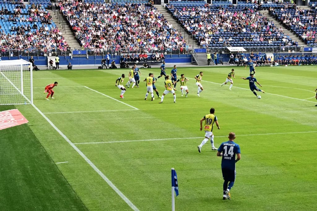 a soccer match