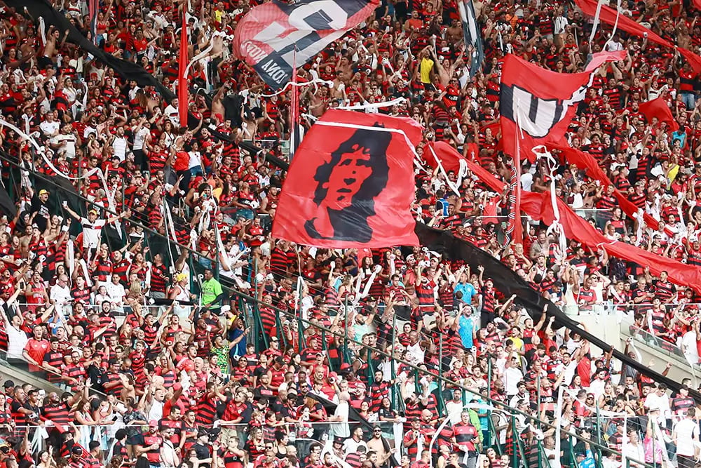 Vibrant Soccer Crowd at Maracanã Stadium