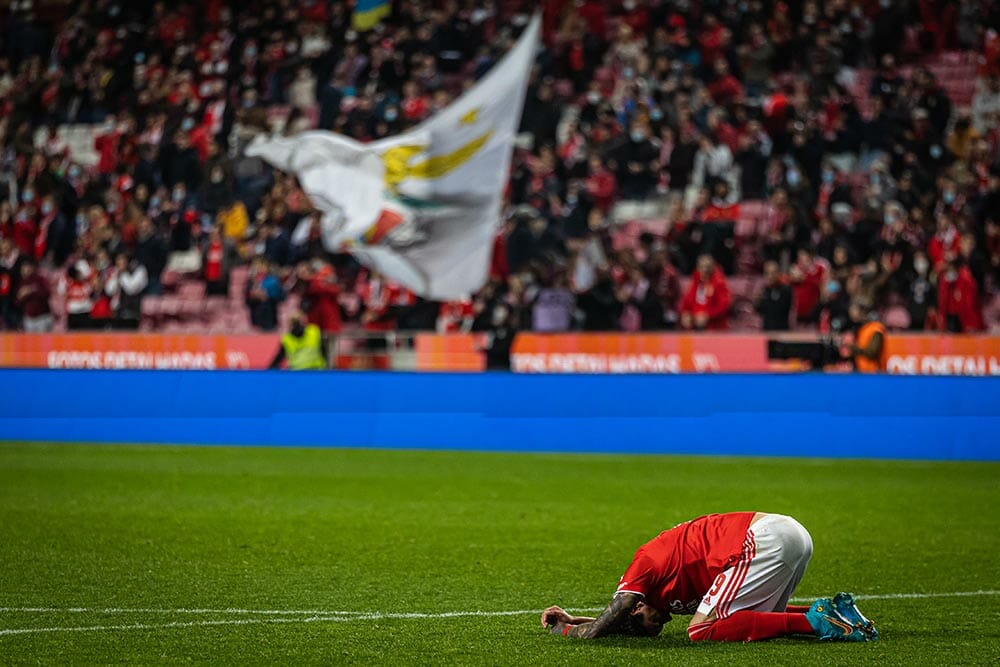 Liga Bwin game between SL Benfica and FC Vizela; Darwin Nunez after game crying