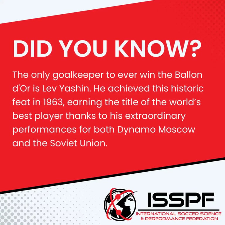 Lev Yashin Goalkeeper Balon Dor Acheivement