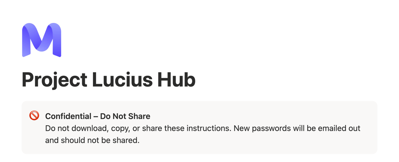 Project Lucius Hub