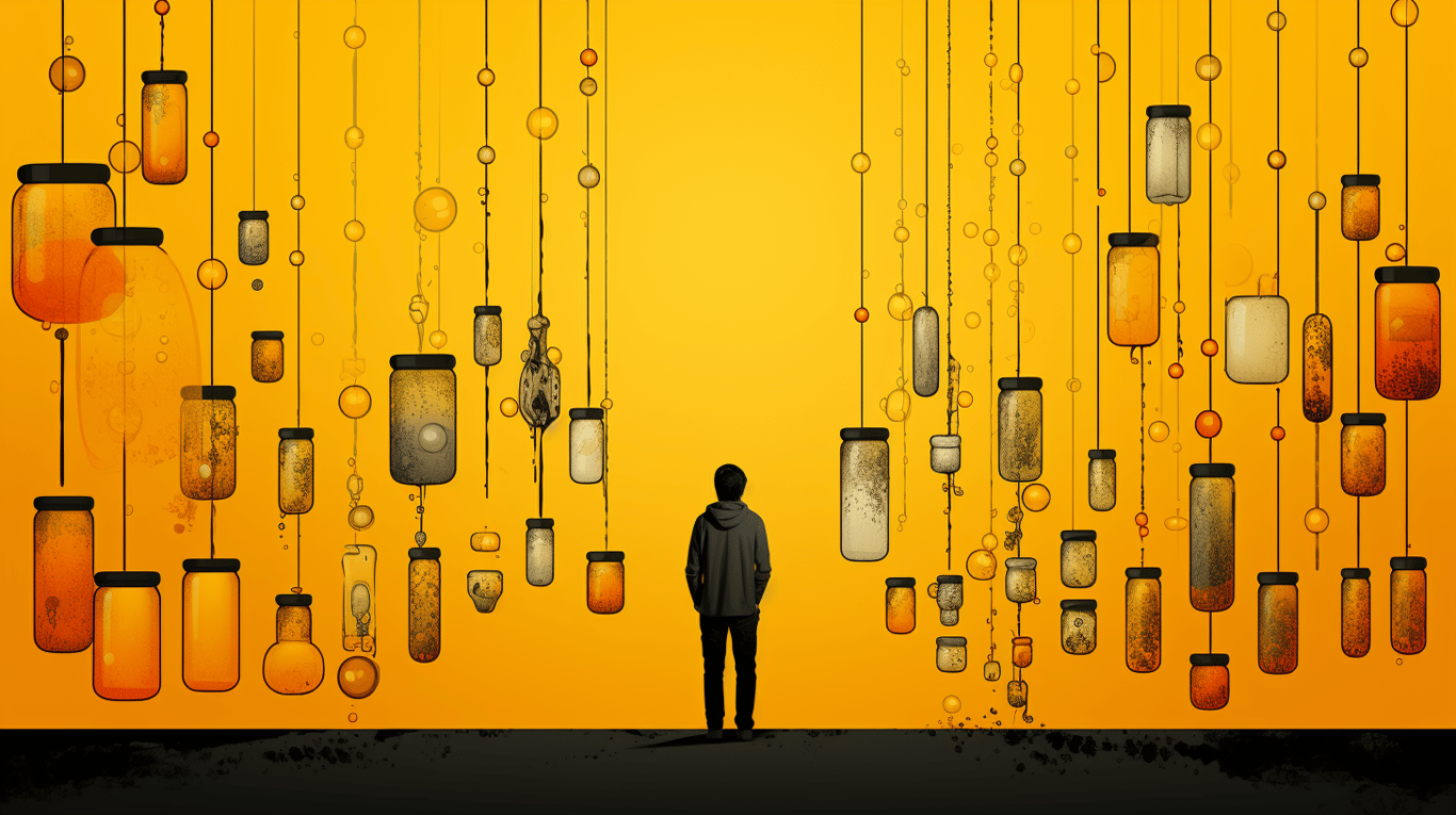 abstract image of a patient experiencing side effect