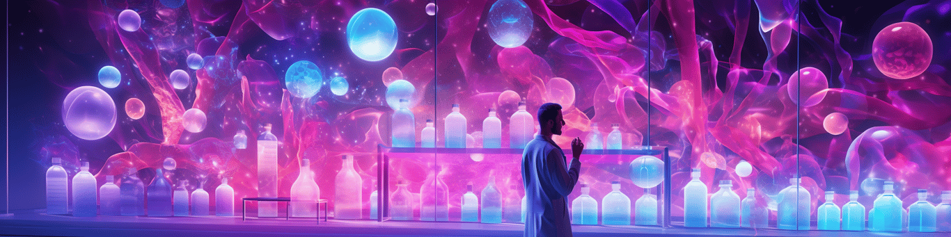 image of a doctor in a lab doing drug, clinical research