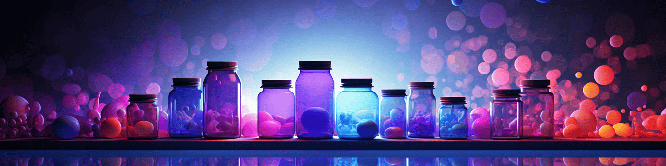 image of different drug pills on a surface