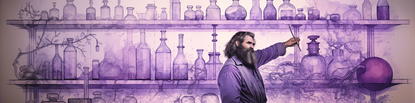 image of a doctor in a lab doing drug, clinical research