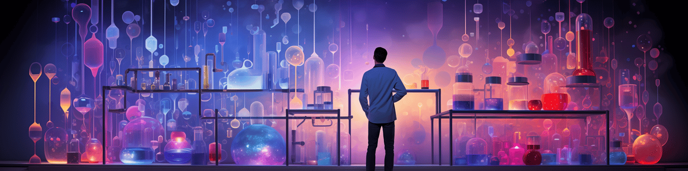 image of a doctor in a lab doing drug, clinical research