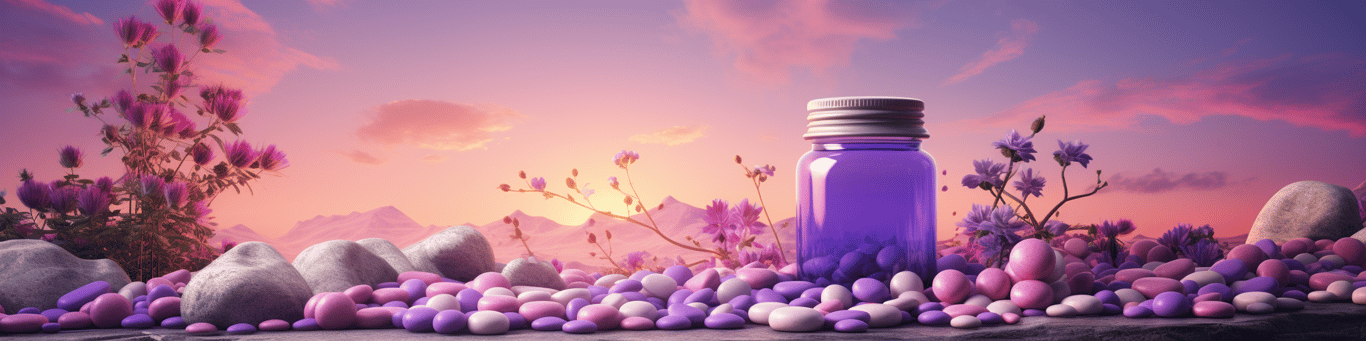 image of different drug pills on a surface