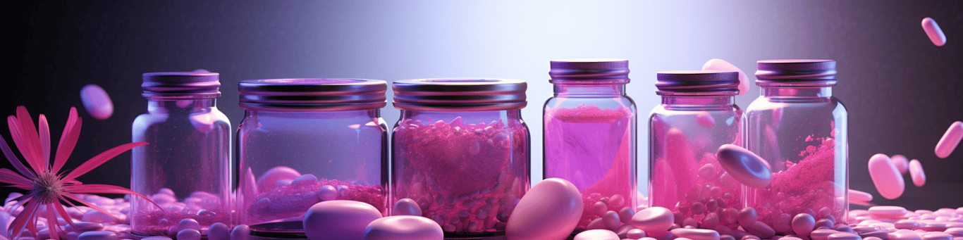 image of different drug pills on a surface