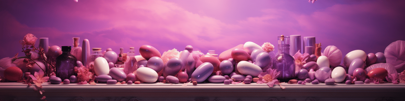 image of different drug pills on a surface