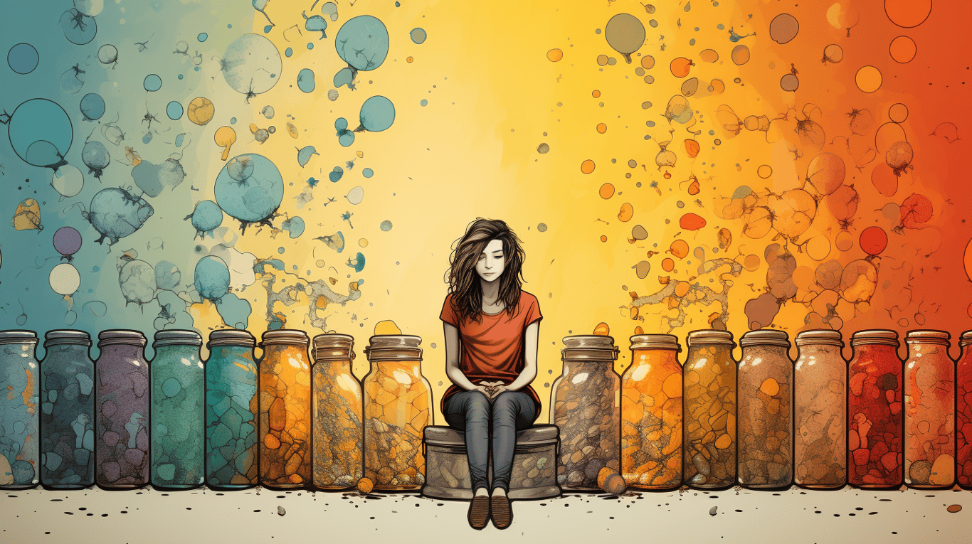 abstract image of a patient experiencing side effect