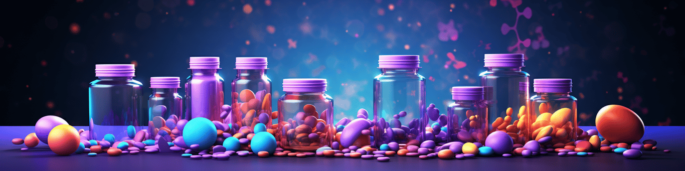 image of different drug pills on a surface