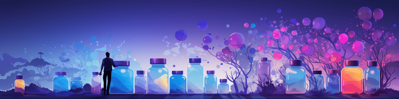 image of a doctor in a lab doing drug, clinical research