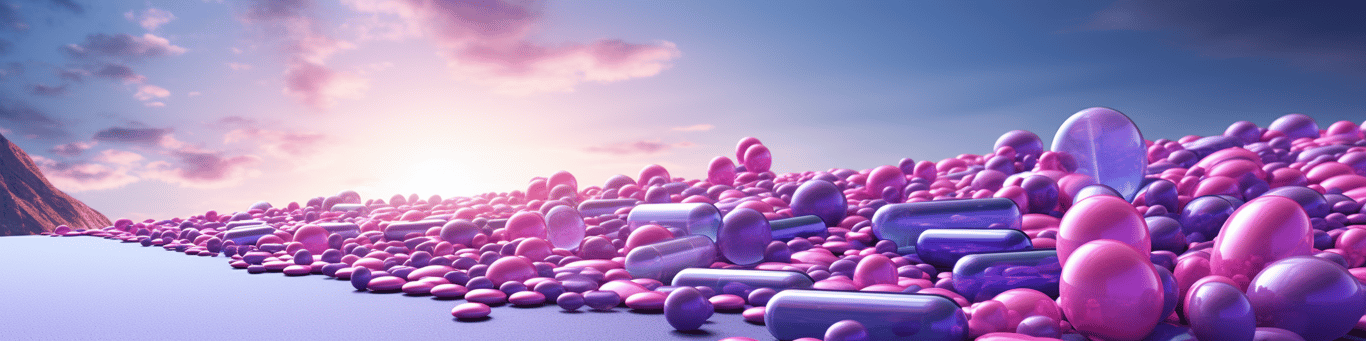 image of different drug pills on a surface