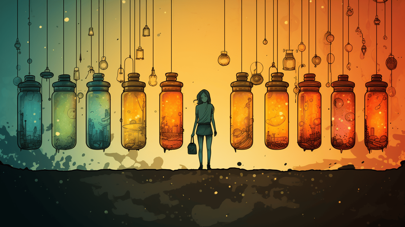 abstract image of a patient experiencing side effect