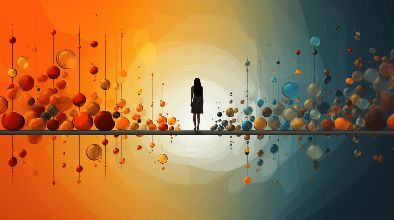 abstract image of a patient experiencing side effect